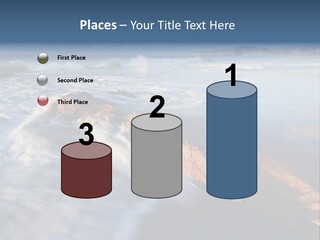 A Rocky Beach With Waves Crashing On It PowerPoint Template