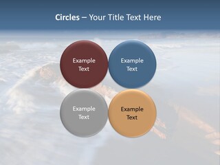 A Rocky Beach With Waves Crashing On It PowerPoint Template