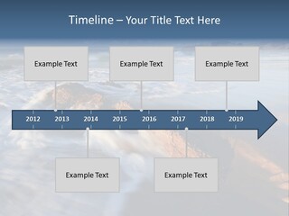 A Rocky Beach With Waves Crashing On It PowerPoint Template