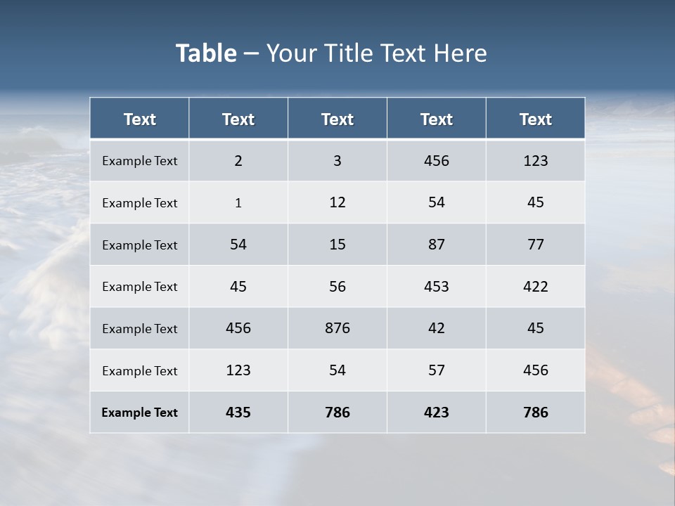 A Rocky Beach With Waves Crashing On It PowerPoint Template