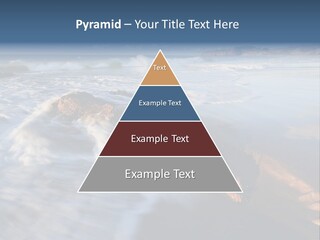 A Rocky Beach With Waves Crashing On It PowerPoint Template