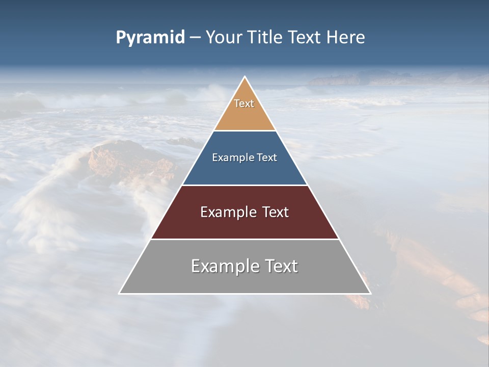 A Rocky Beach With Waves Crashing On It PowerPoint Template