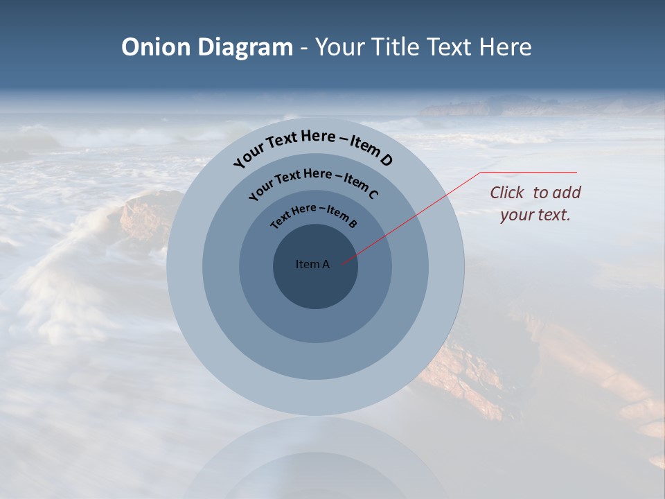 A Rocky Beach With Waves Crashing On It PowerPoint Template