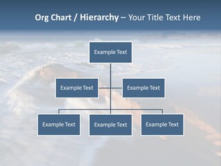 A Rocky Beach With Waves Crashing On It PowerPoint Template