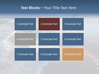 A Rocky Beach With Waves Crashing On It PowerPoint Template