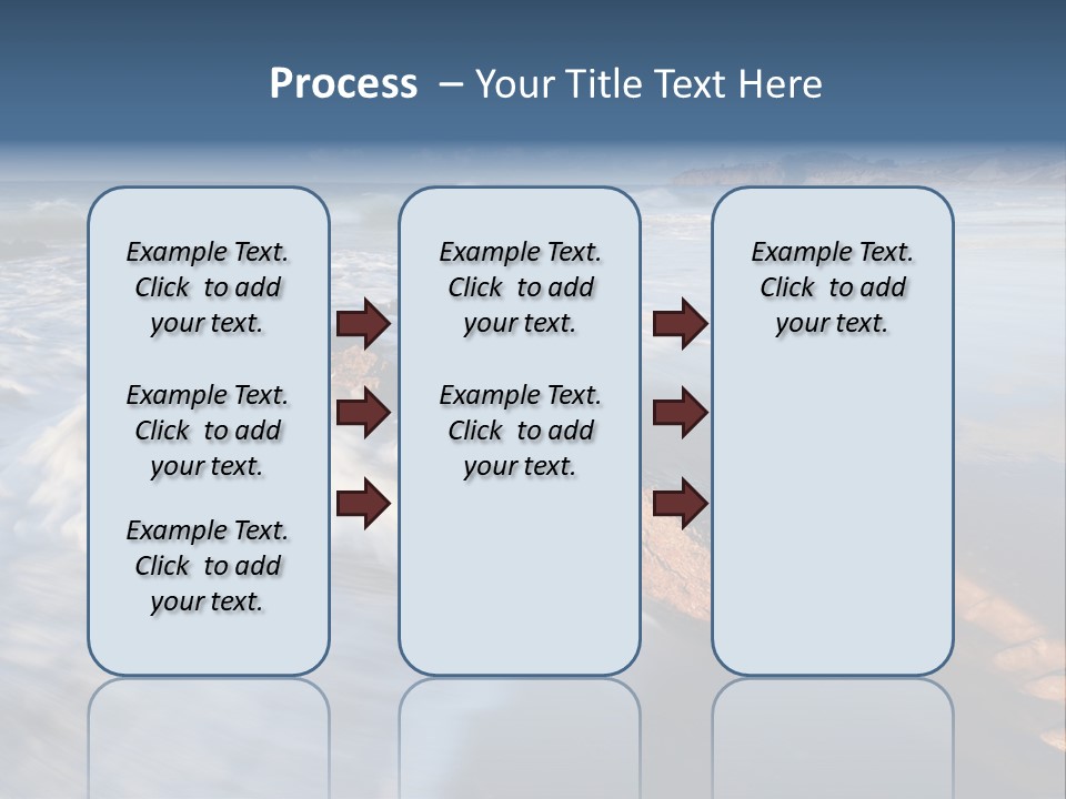 A Rocky Beach With Waves Crashing On It PowerPoint Template