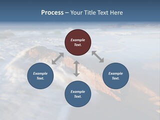 A Rocky Beach With Waves Crashing On It PowerPoint Template