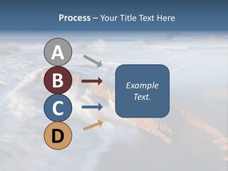 A Rocky Beach With Waves Crashing On It PowerPoint Template