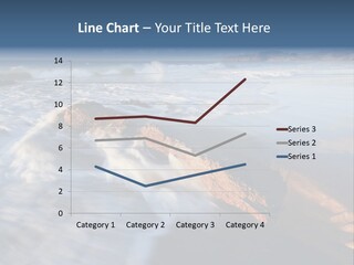 A Rocky Beach With Waves Crashing On It PowerPoint Template