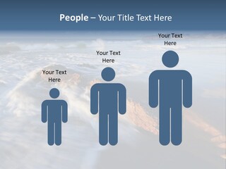 A Rocky Beach With Waves Crashing On It PowerPoint Template