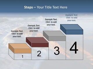 A Rocky Beach With Waves Crashing On It PowerPoint Template