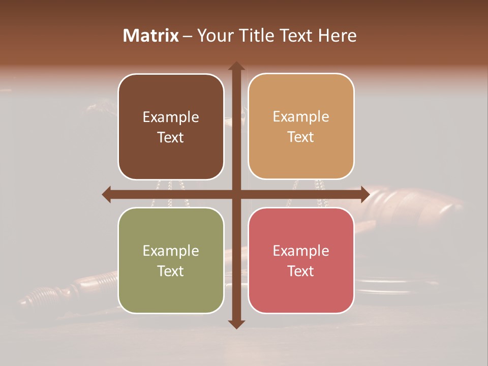 A Gaven And Scale On A Table With A Book In The Background PowerPoint Template