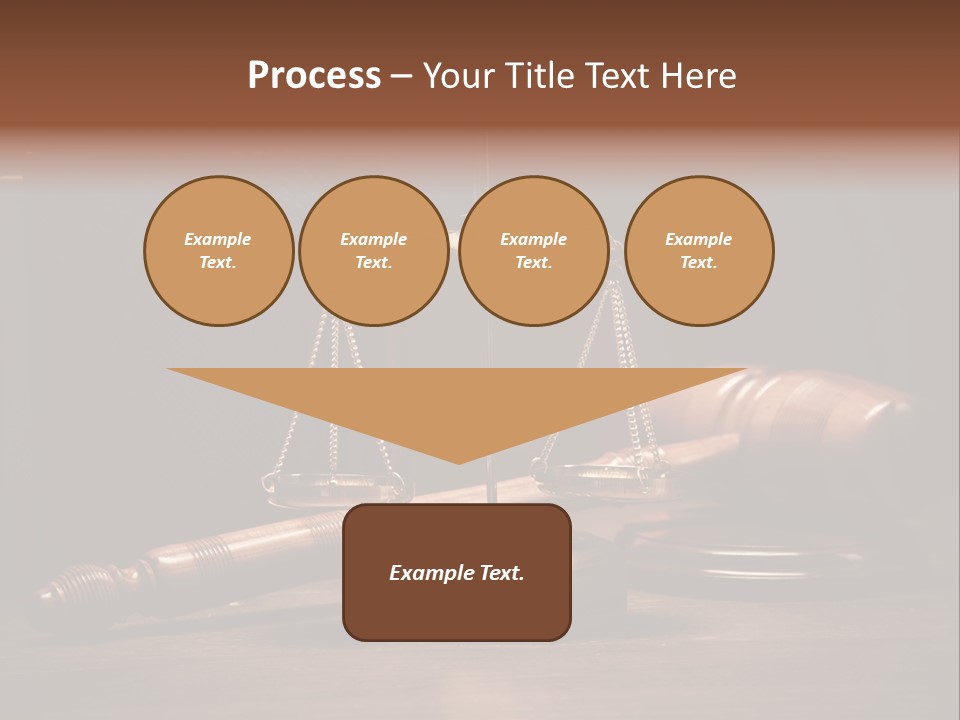 A Gaven And Scale On A Table With A Book In The Background PowerPoint Template