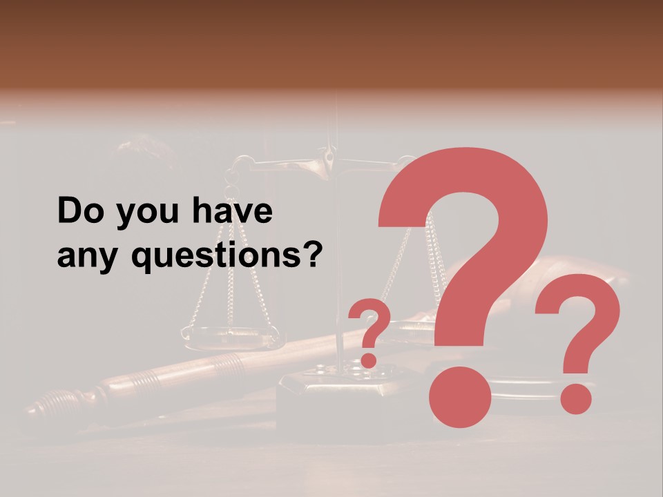 A Gaven And Scale On A Table With A Book In The Background PowerPoint Template