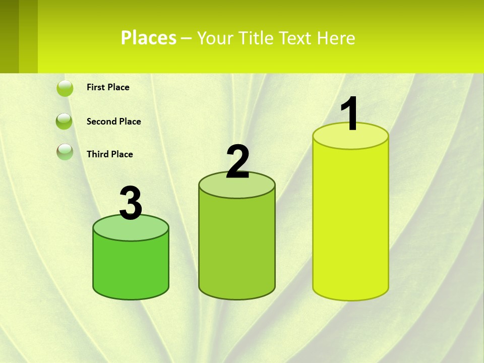A Green Leaf Powerpoint Presentation PowerPoint Template
