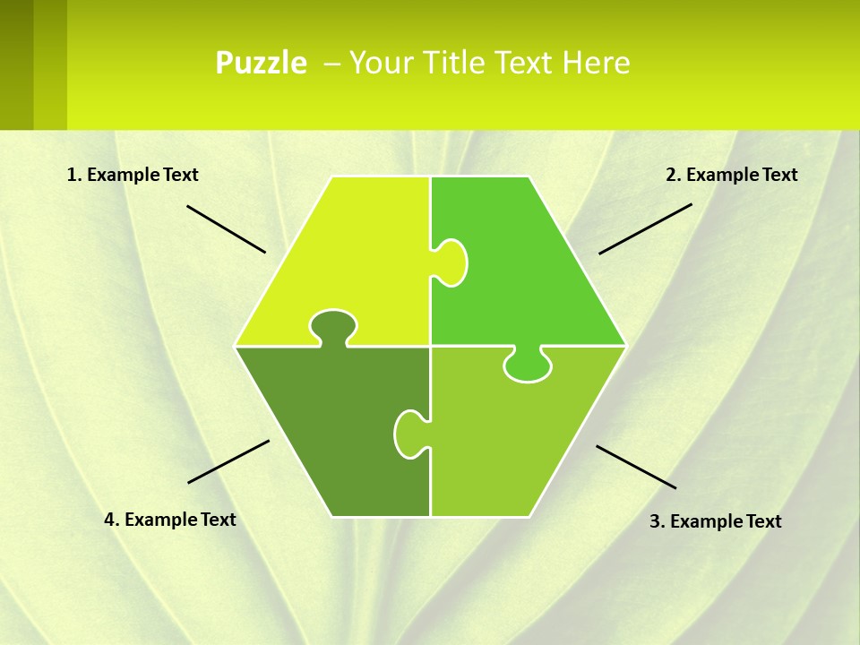 A Green Leaf Powerpoint Presentation PowerPoint Template