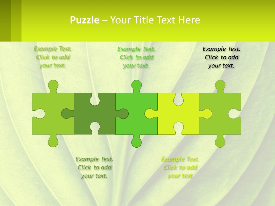 A Green Leaf Powerpoint Presentation PowerPoint Template