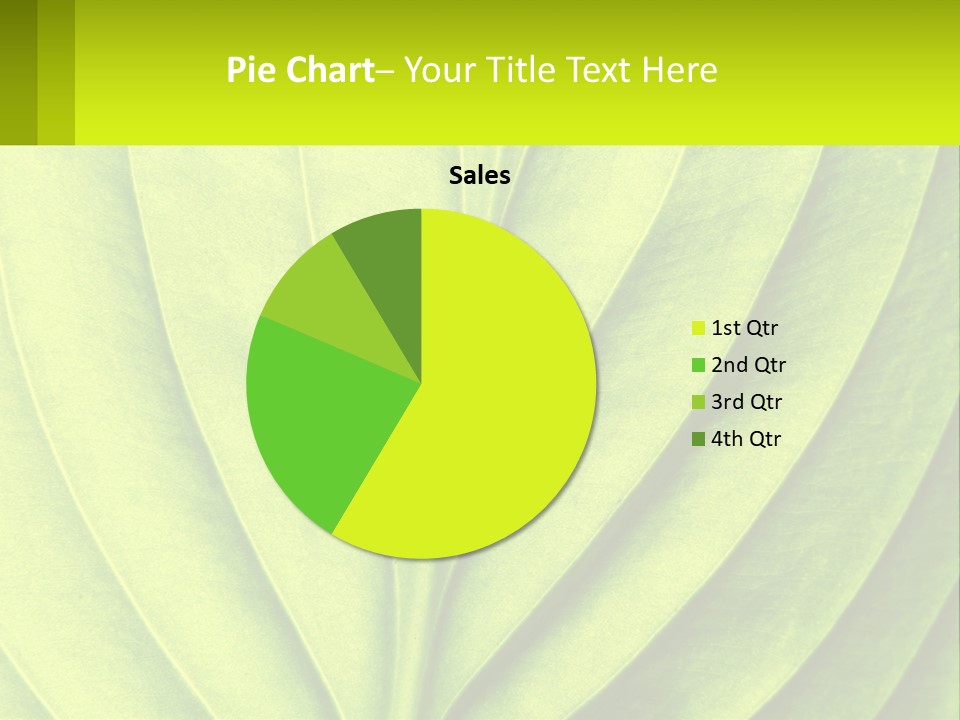 A Green Leaf Powerpoint Presentation PowerPoint Template