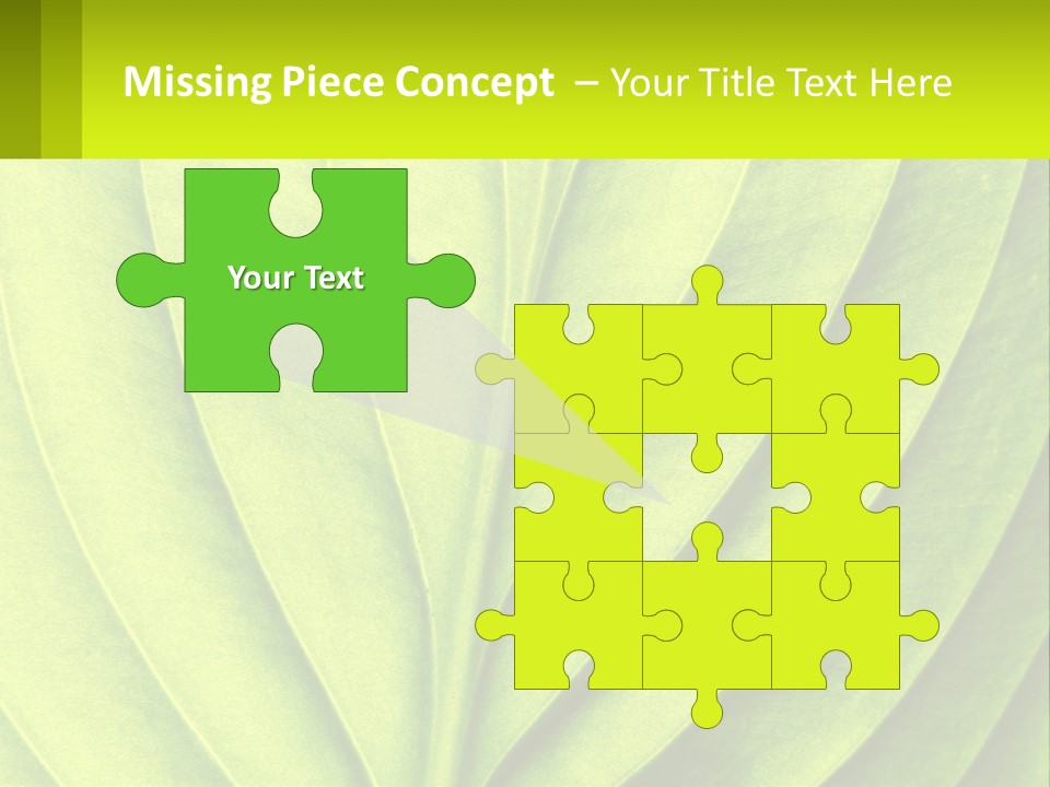 A Green Leaf Powerpoint Presentation PowerPoint Template