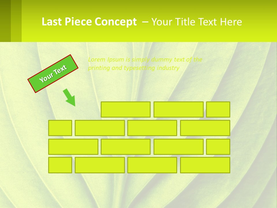 A Green Leaf Powerpoint Presentation PowerPoint Template