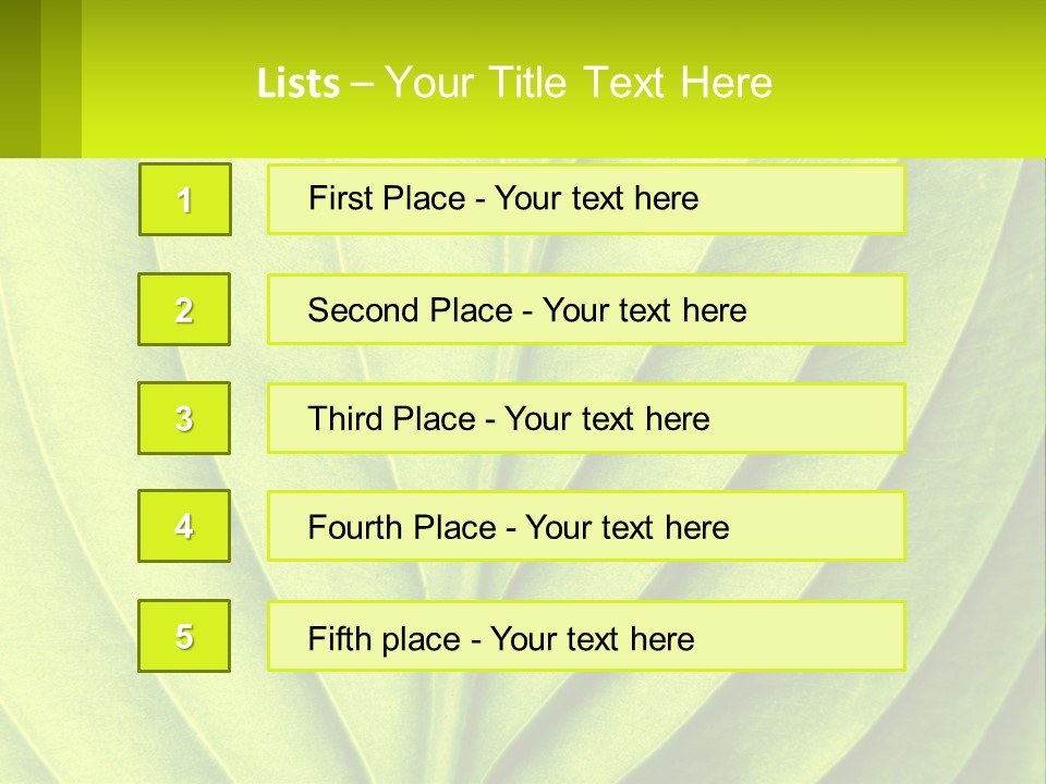 A Green Leaf Powerpoint Presentation PowerPoint Template