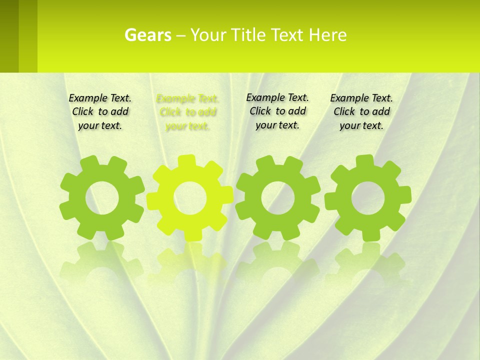 A Green Leaf Powerpoint Presentation PowerPoint Template