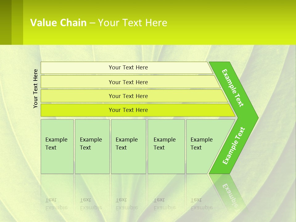 A Green Leaf Powerpoint Presentation PowerPoint Template