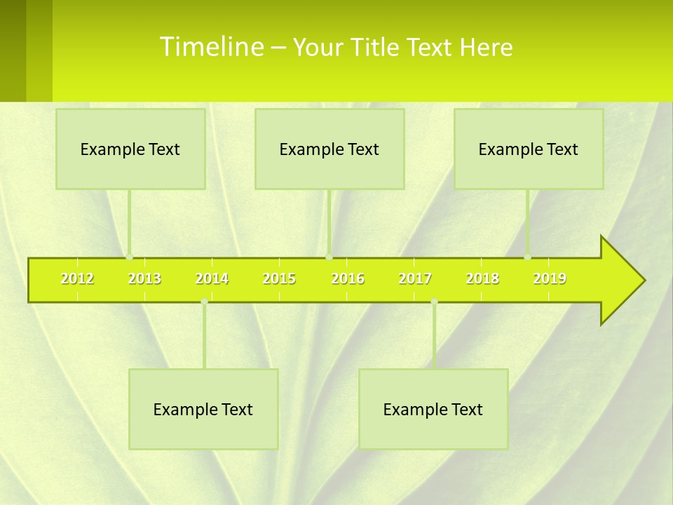 A Green Leaf Powerpoint Presentation PowerPoint Template