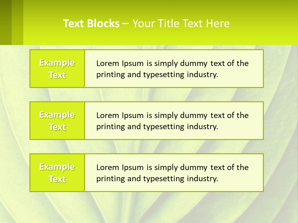 A Green Leaf Powerpoint Presentation PowerPoint Template