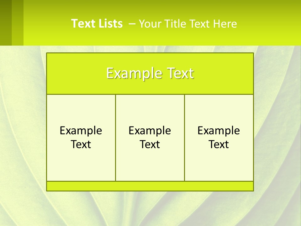 A Green Leaf Powerpoint Presentation PowerPoint Template