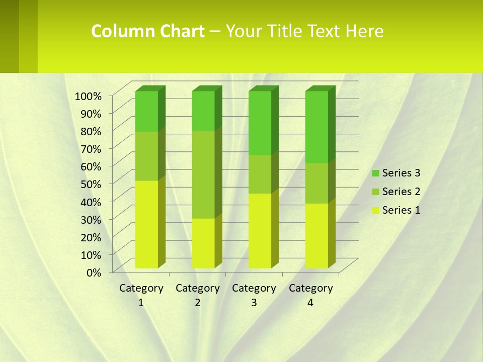 A Green Leaf Powerpoint Presentation PowerPoint Template