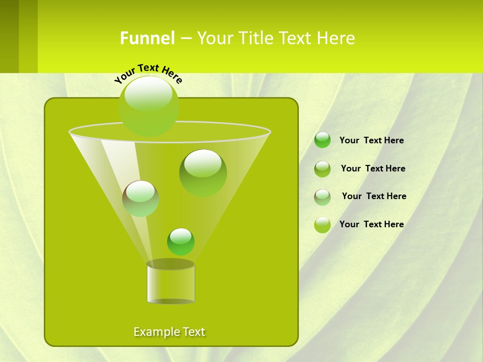 A Green Leaf Powerpoint Presentation PowerPoint Template