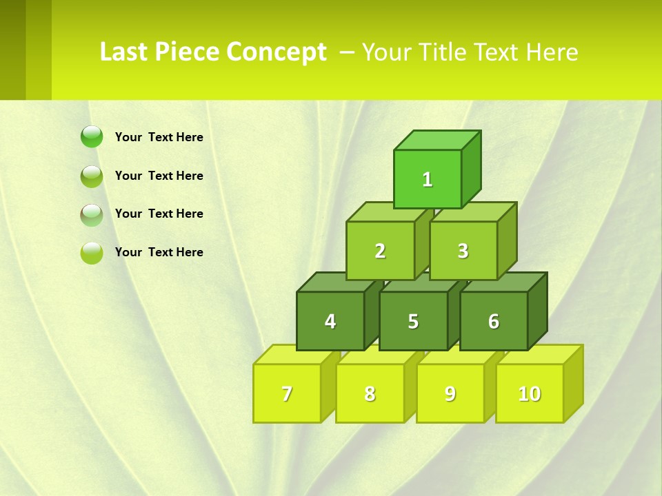 A Green Leaf Powerpoint Presentation PowerPoint Template