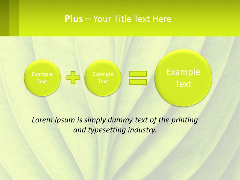 A Green Leaf Powerpoint Presentation PowerPoint Template