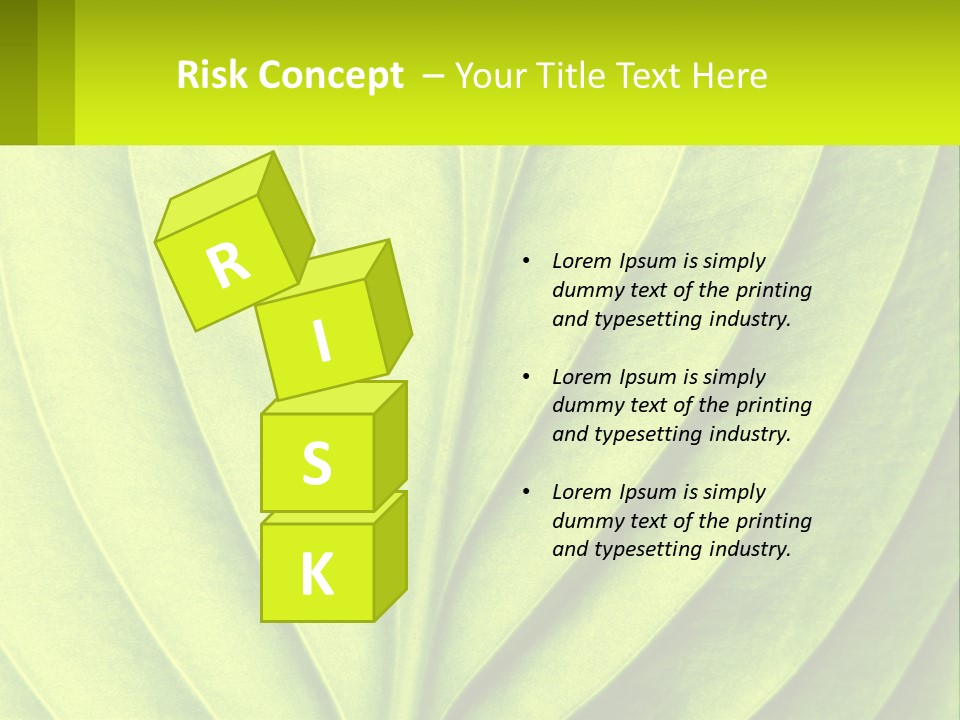 A Green Leaf Powerpoint Presentation PowerPoint Template