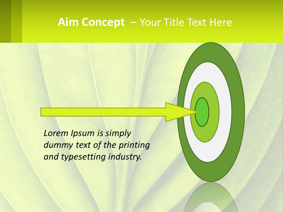 A Green Leaf Powerpoint Presentation PowerPoint Template