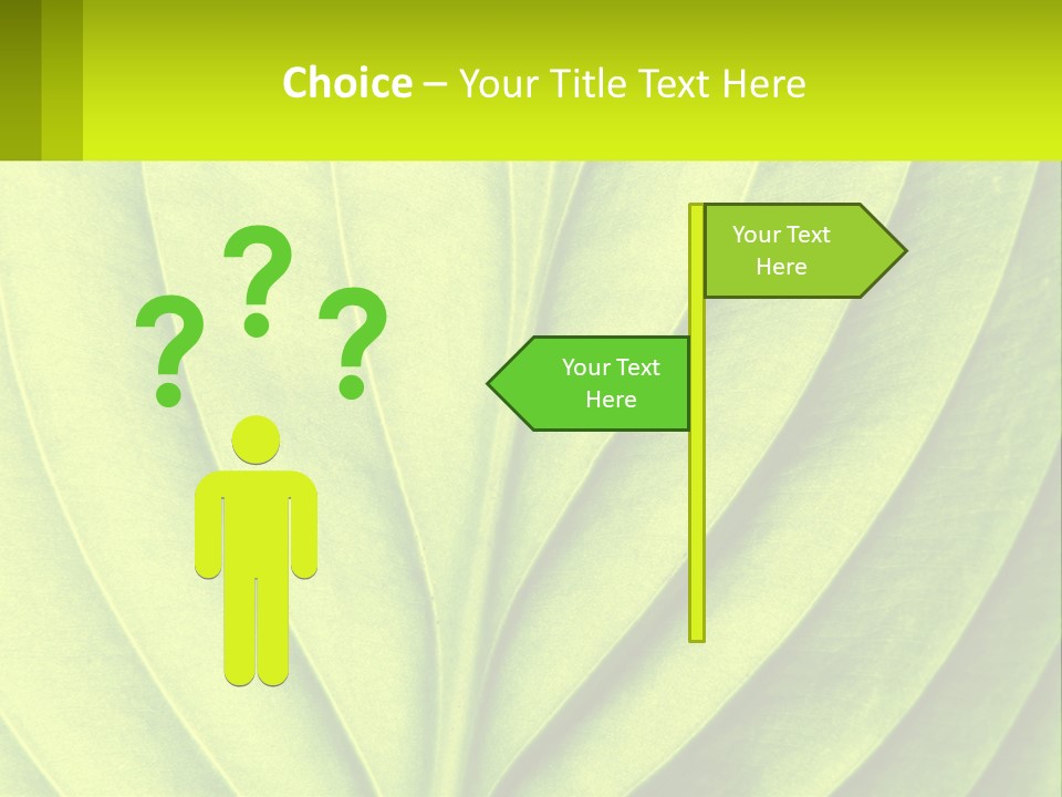 A Green Leaf Powerpoint Presentation PowerPoint Template