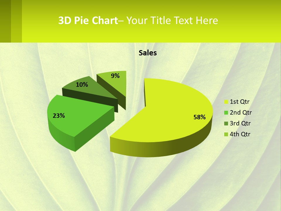 A Green Leaf Powerpoint Presentation PowerPoint Template