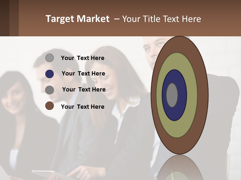 A Group Of People In Business Suits Are Talking On Their Cell Phones PowerPoint Template