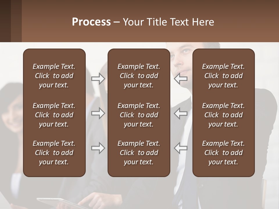 A Group Of People In Business Suits Are Talking On Their Cell Phones PowerPoint Template