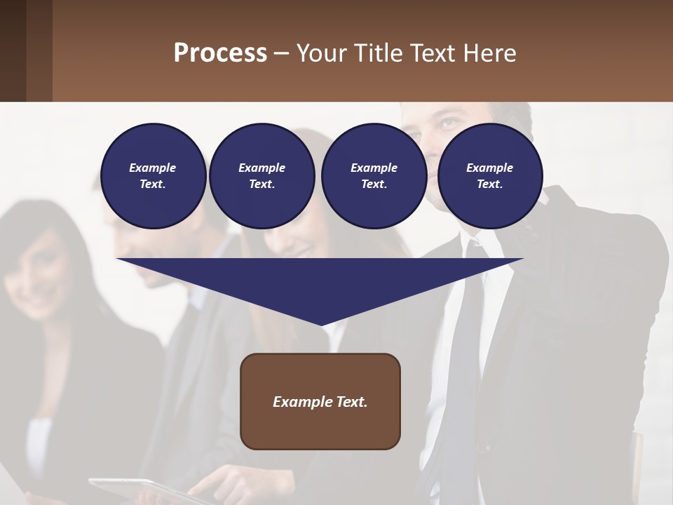 A Group Of People In Business Suits Are Talking On Their Cell Phones PowerPoint Template