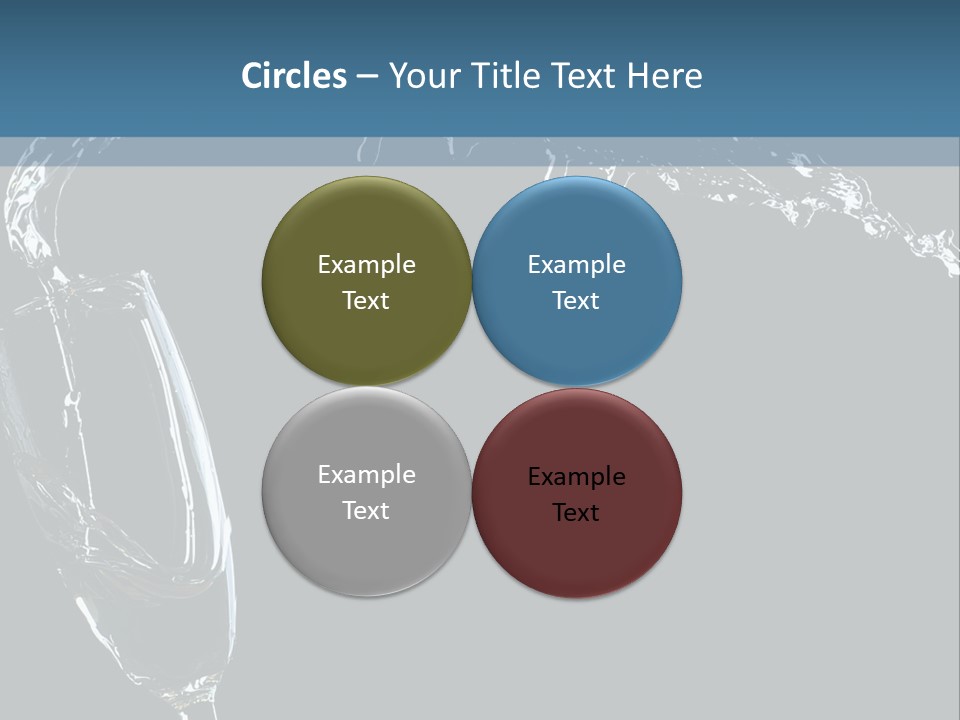 A Glass Of Wine Is Being Poured Into It PowerPoint Template