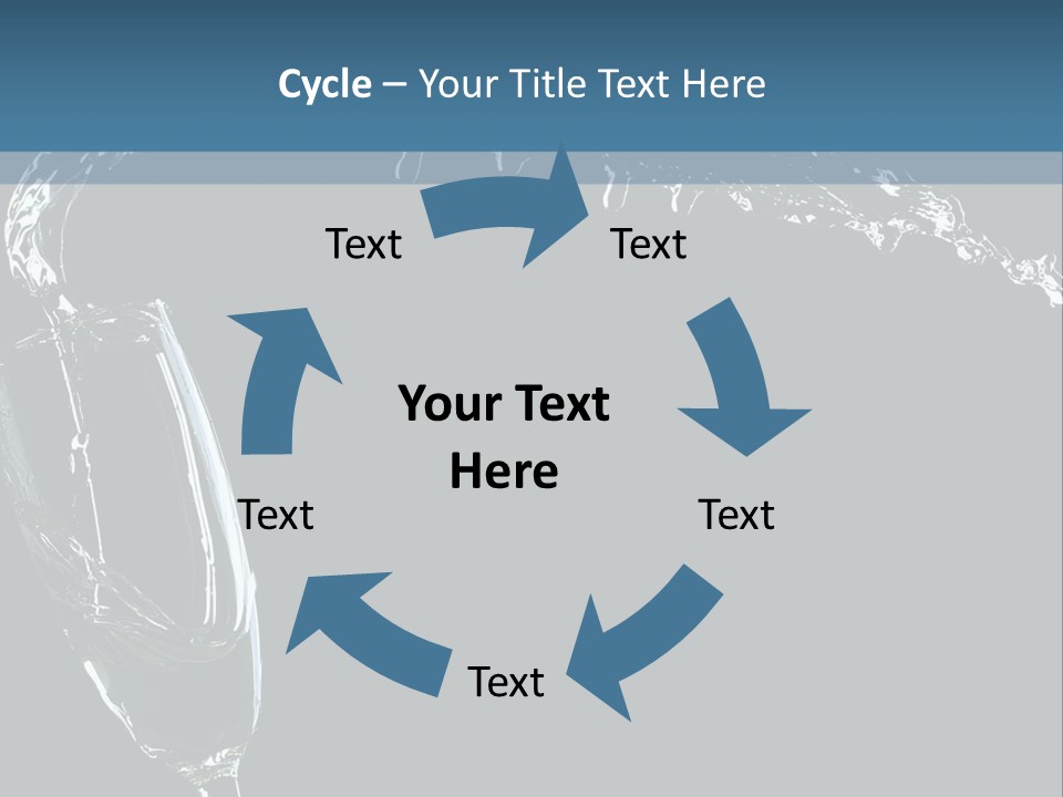 A Glass Of Wine Is Being Poured Into It PowerPoint Template