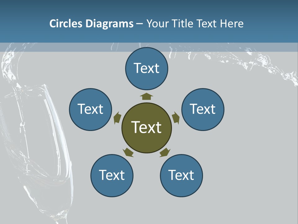 A Glass Of Wine Is Being Poured Into It PowerPoint Template