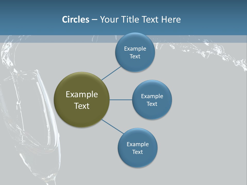 A Glass Of Wine Is Being Poured Into It PowerPoint Template