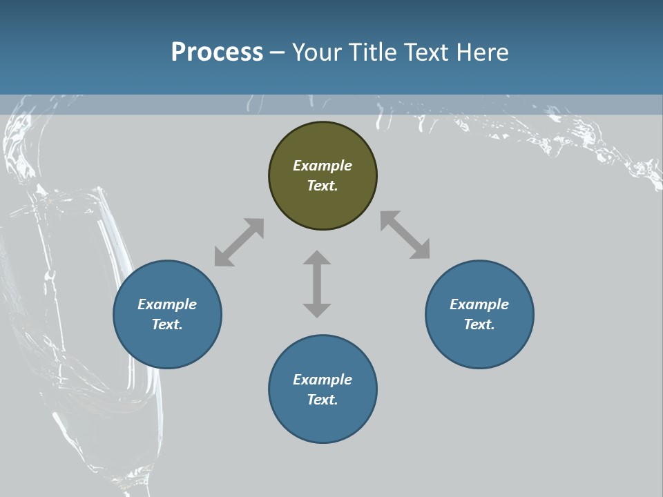 A Glass Of Wine Is Being Poured Into It PowerPoint Template