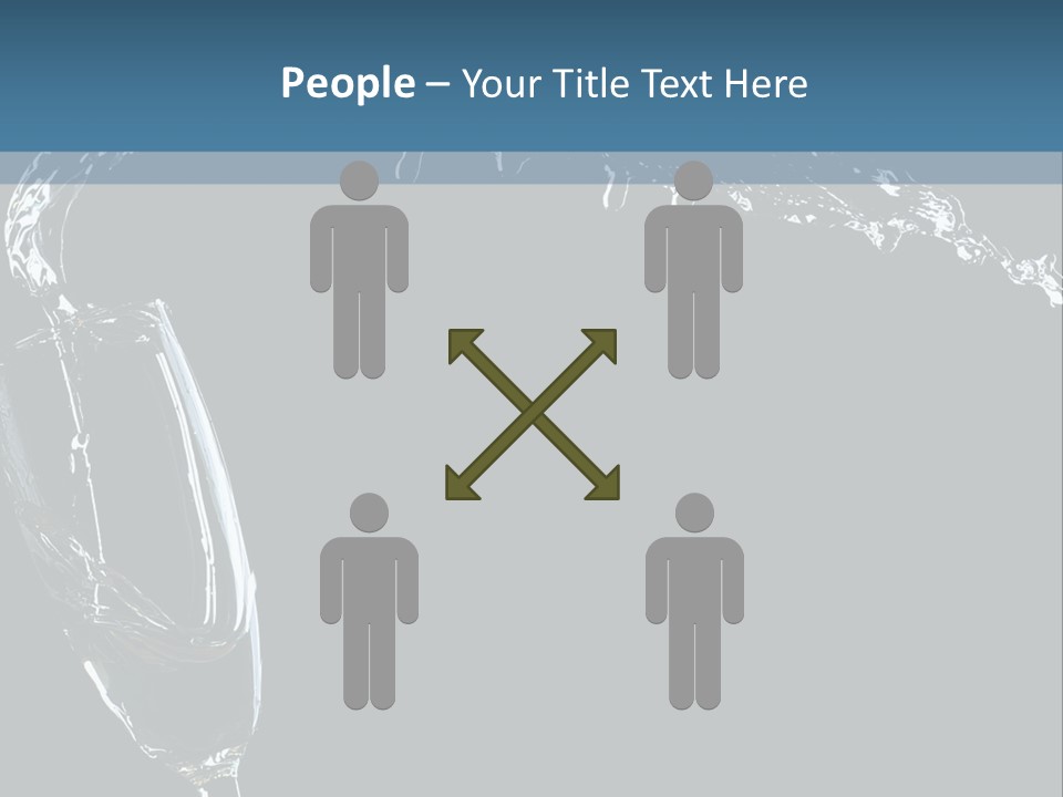 A Glass Of Wine Is Being Poured Into It PowerPoint Template