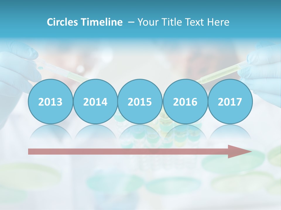 Two Men In Lab Coats Holding Test Tubes PowerPoint Template