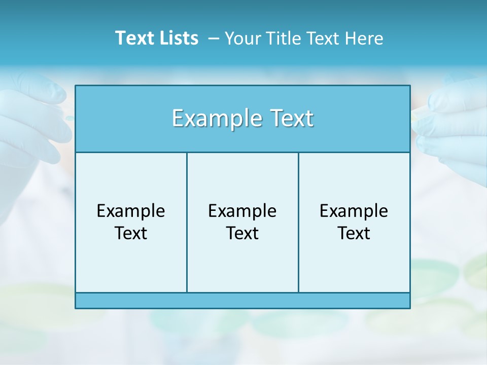 Two Men In Lab Coats Holding Test Tubes PowerPoint Template