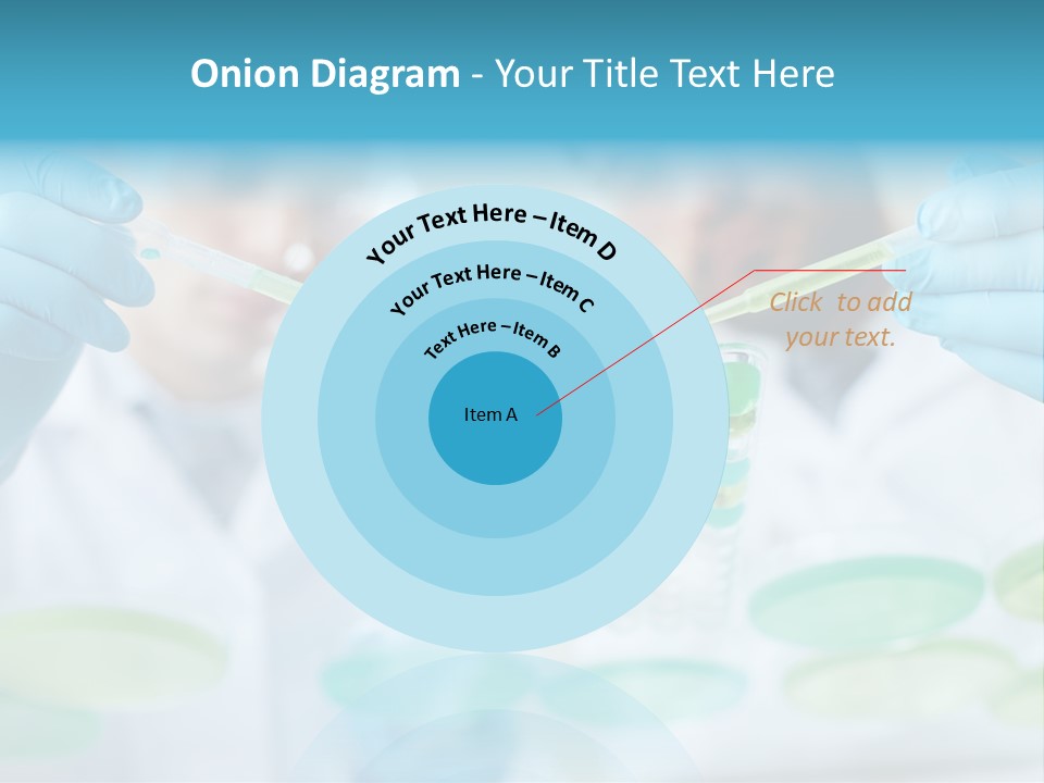 Two Men In Lab Coats Holding Test Tubes PowerPoint Template